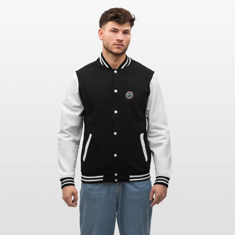 College-Sweatjacke Oh Leck! - Schwarz/Weiß