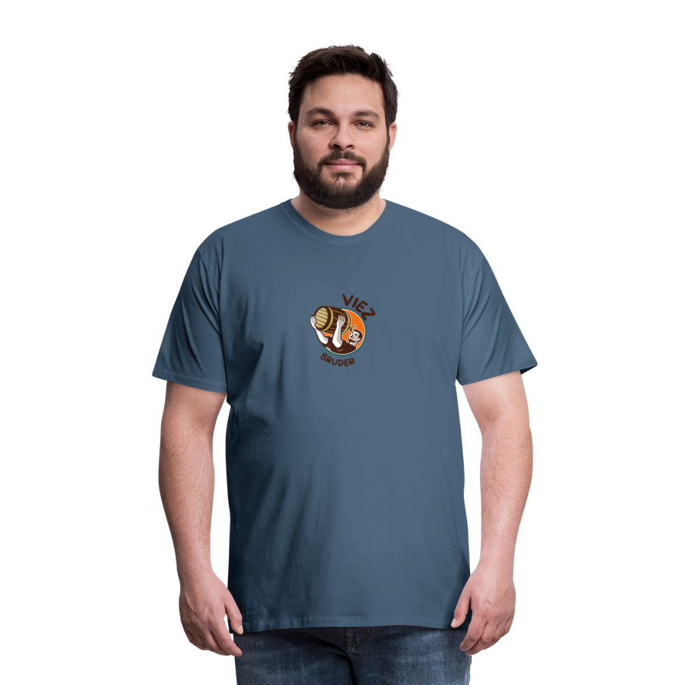 Männer Premium T-Shirt Viezbruder - Blaugrau