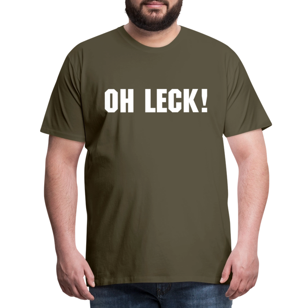 Männer Premium T-Shirt Oh Leck! - Khaki