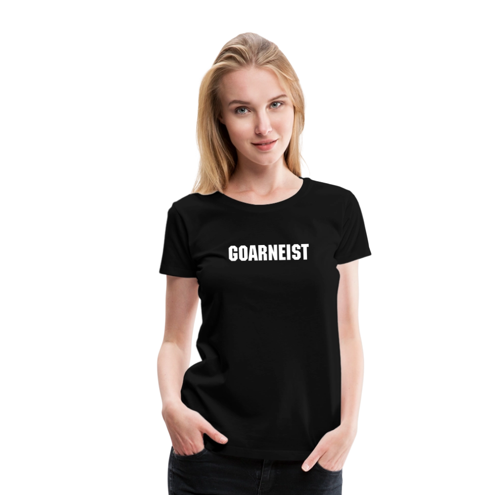 Frauen Premium T-Shirt Goarneist - Schwarz