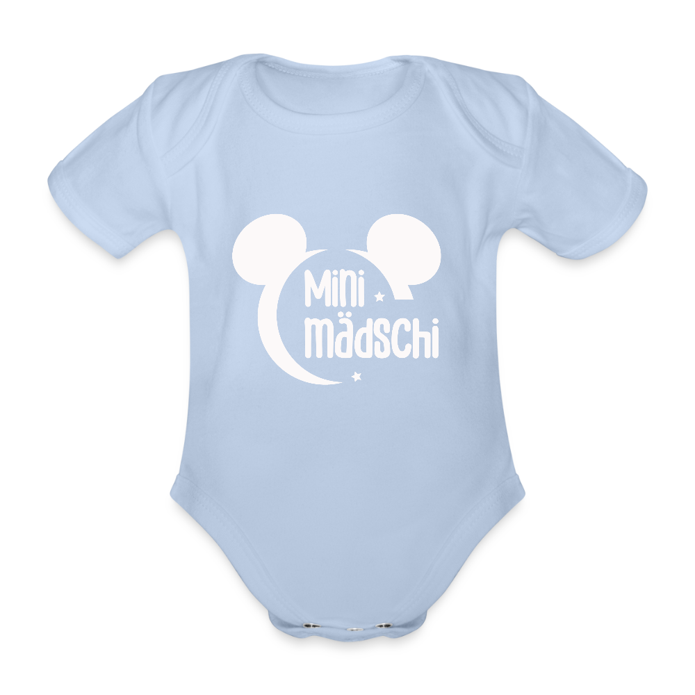 Baby Bio-Kurzarm-Body Mini Mädschi - Sky
