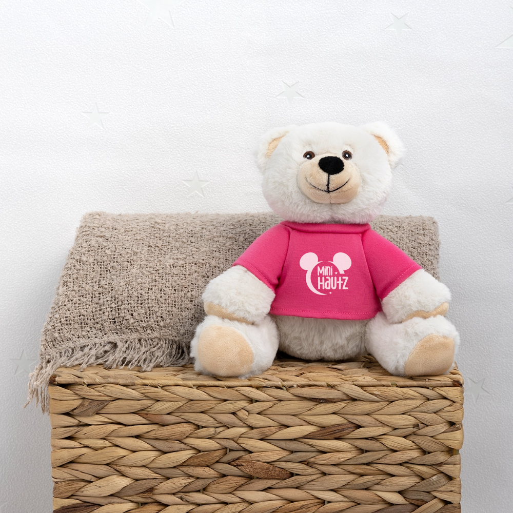 MiniFeet® RecycelBär® Creme mini Hautz - Pink