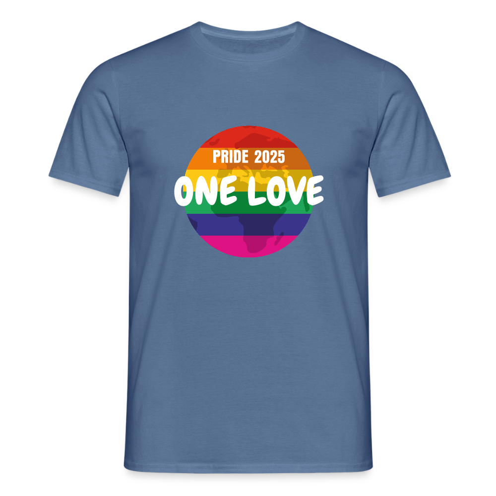 Männer T-Shirt Pride - Taubenblau 