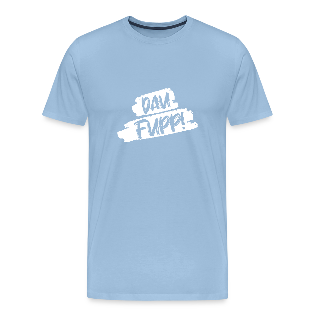Männer Premium T-Shirt Dau Fupp - Sky