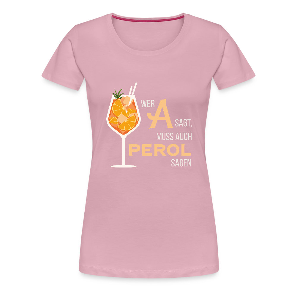 Frauen Premium T-Shirt Aperol - Hellrosa