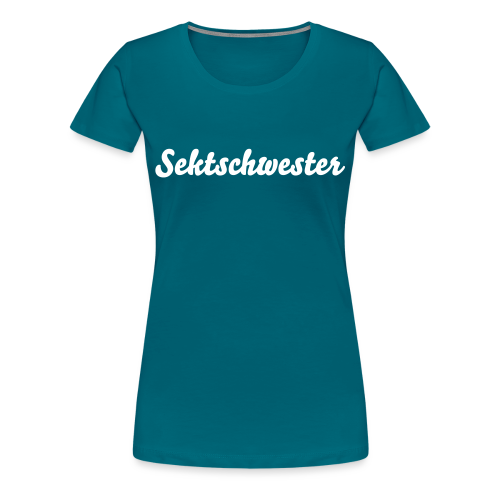 Frauen Premium T-Shirt Sektschwester - Divablau