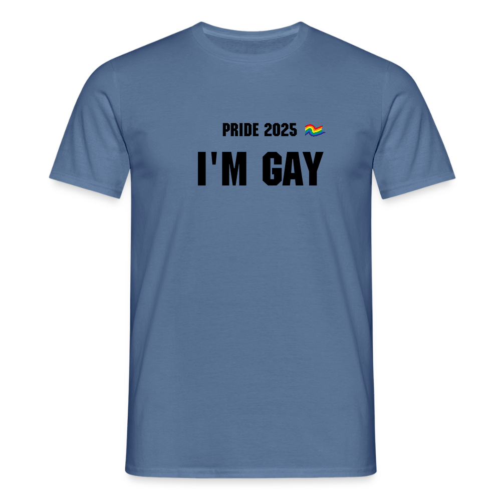 Männer T-Shirt Pride - Taubenblau 