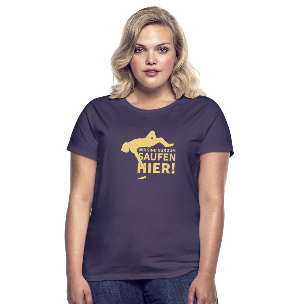 Frauen T-Shirt JGA - Dunkellila
