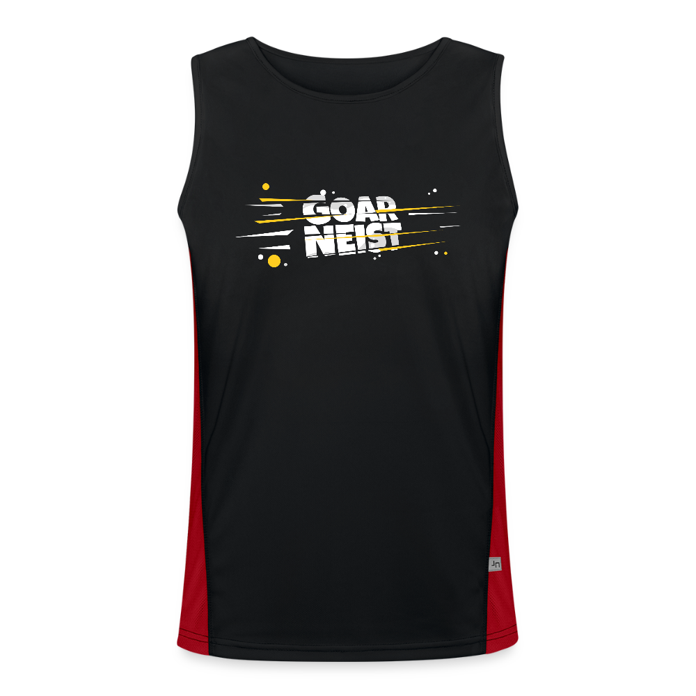 Funktionelles Kontrast-Tank Top für Männer Goarneist - Schwarz/Rot