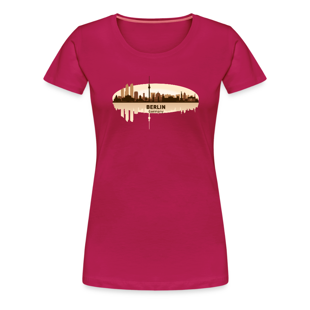 Frauen Premium T-Shirt Berlin - dunkles Pink