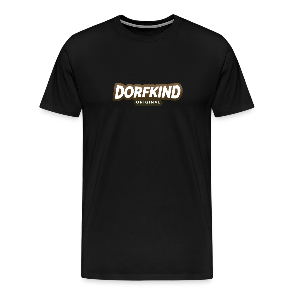 Männer Premium T-Shirt Dorfkind - Schwarz