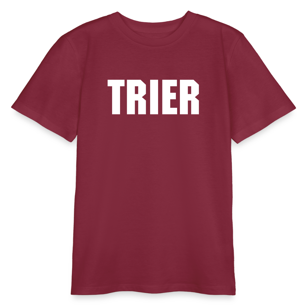 Stanley/Stella Bio Teenager T-Shirt Trier - Burgunderrot