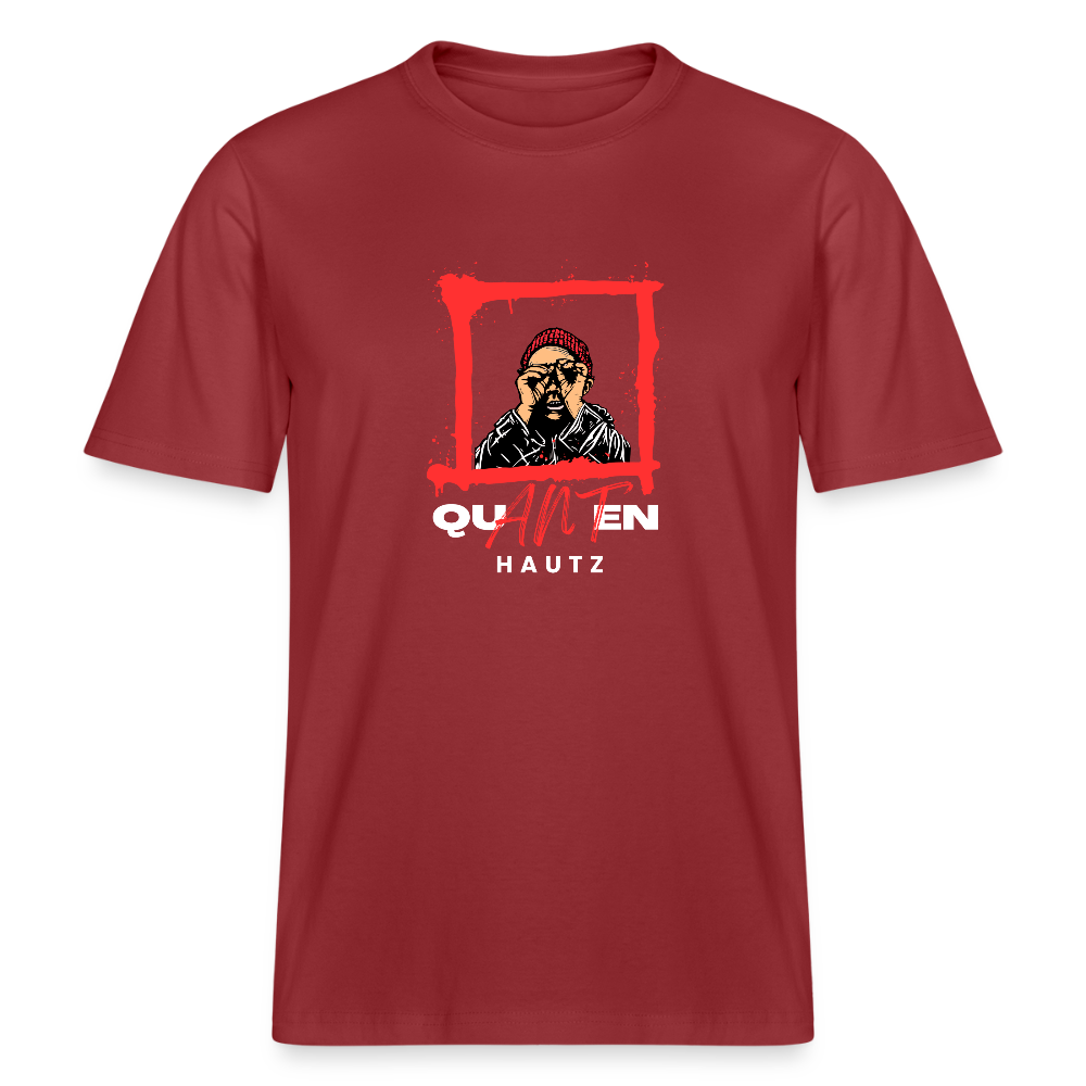 Relaxed Fit Unisex Bio-T-Shirt Quanten Hautz - Erdrot