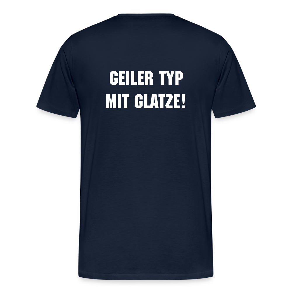 Männer Premium T-Shirt Glatze - Navy