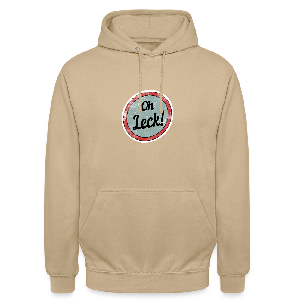 Unisex Hoodie Oh Leck! - Beige