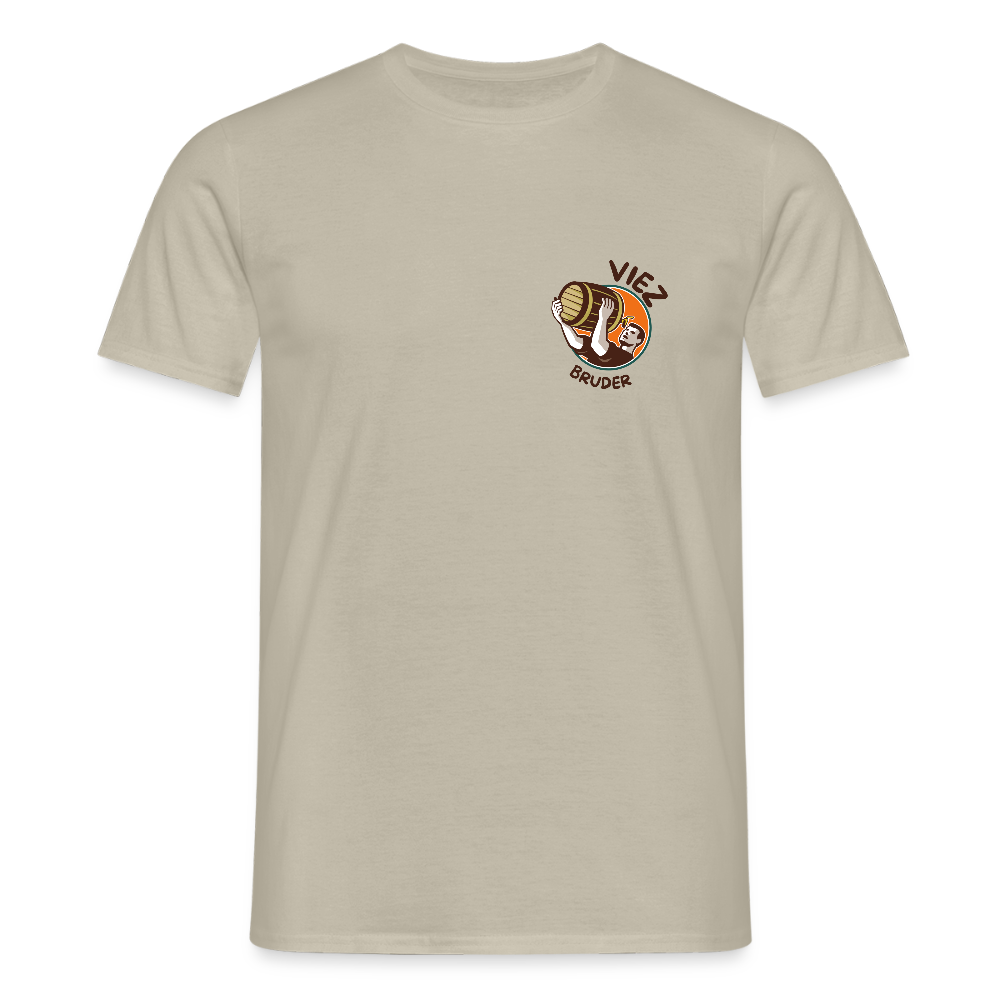 Männer T-Shirt Viezbruder - Sandbeige