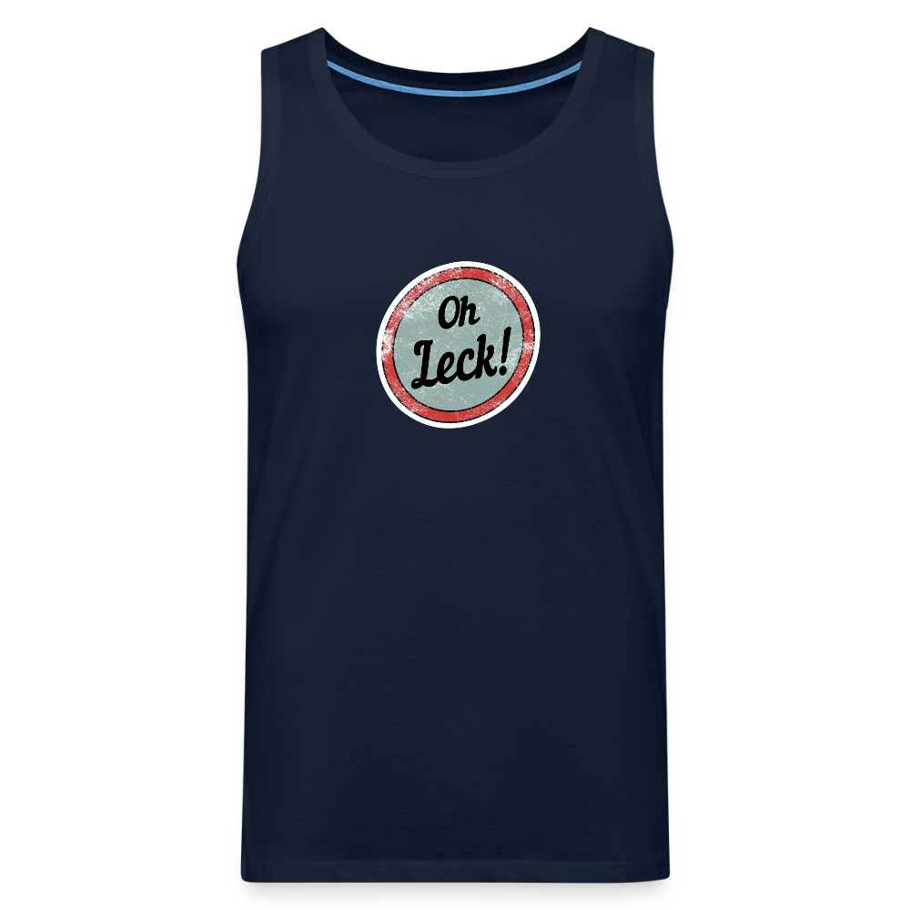 Männer Premium Tank Top Oh Leck! - Navy