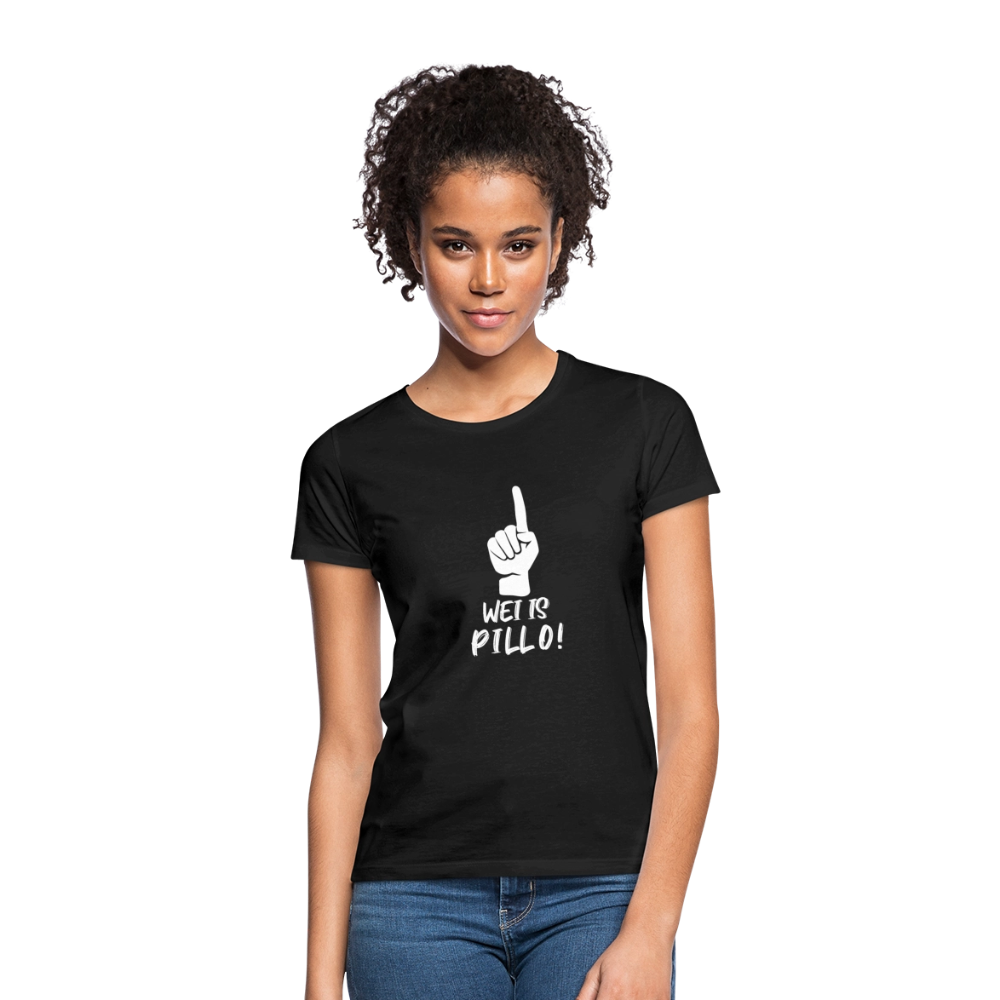 Frauen T-Shirt Wei is Pillo - Schwarz