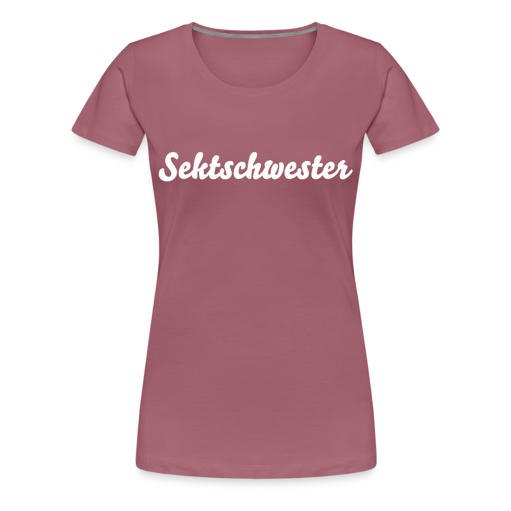 Frauen Premium T-Shirt Sektschwester - Malve