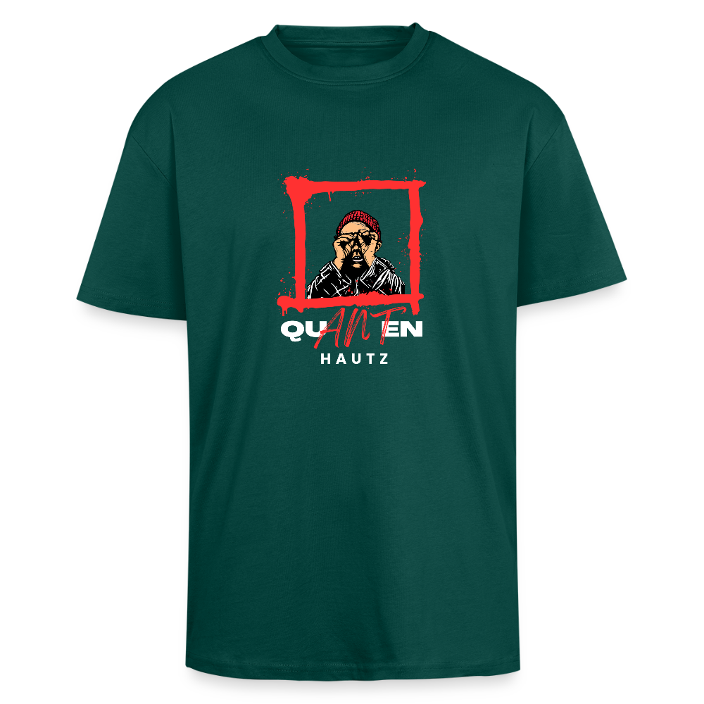 Heavy Oversize T-Shirt Quanten Hautz - hunter Green