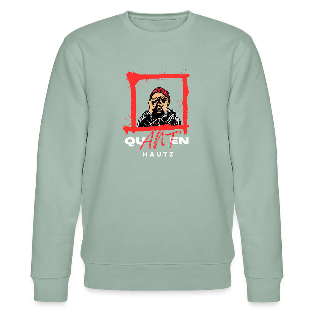 Unisex Bio-Sweatshirt CHANGER  Quanten Hautz - Helles Graugrün