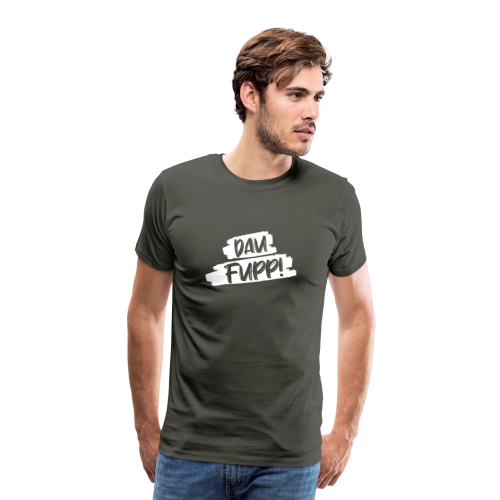 Männer Premium T-Shirt Dau Fupp - Asphalt