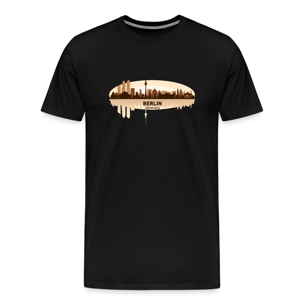Männer Premium T-Shirt Berlin - Schwarz