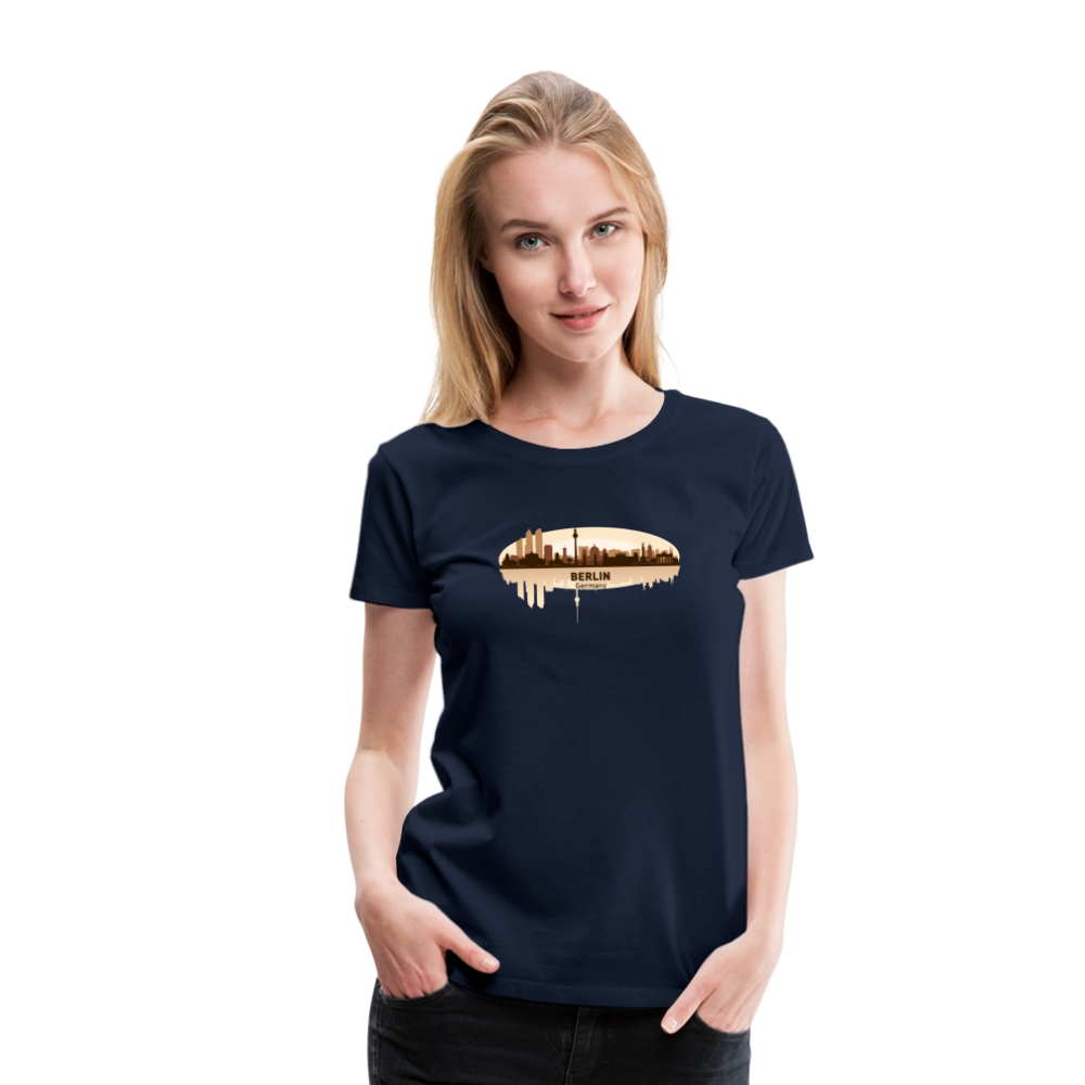 Frauen Premium T-Shirt Berlin - Navy