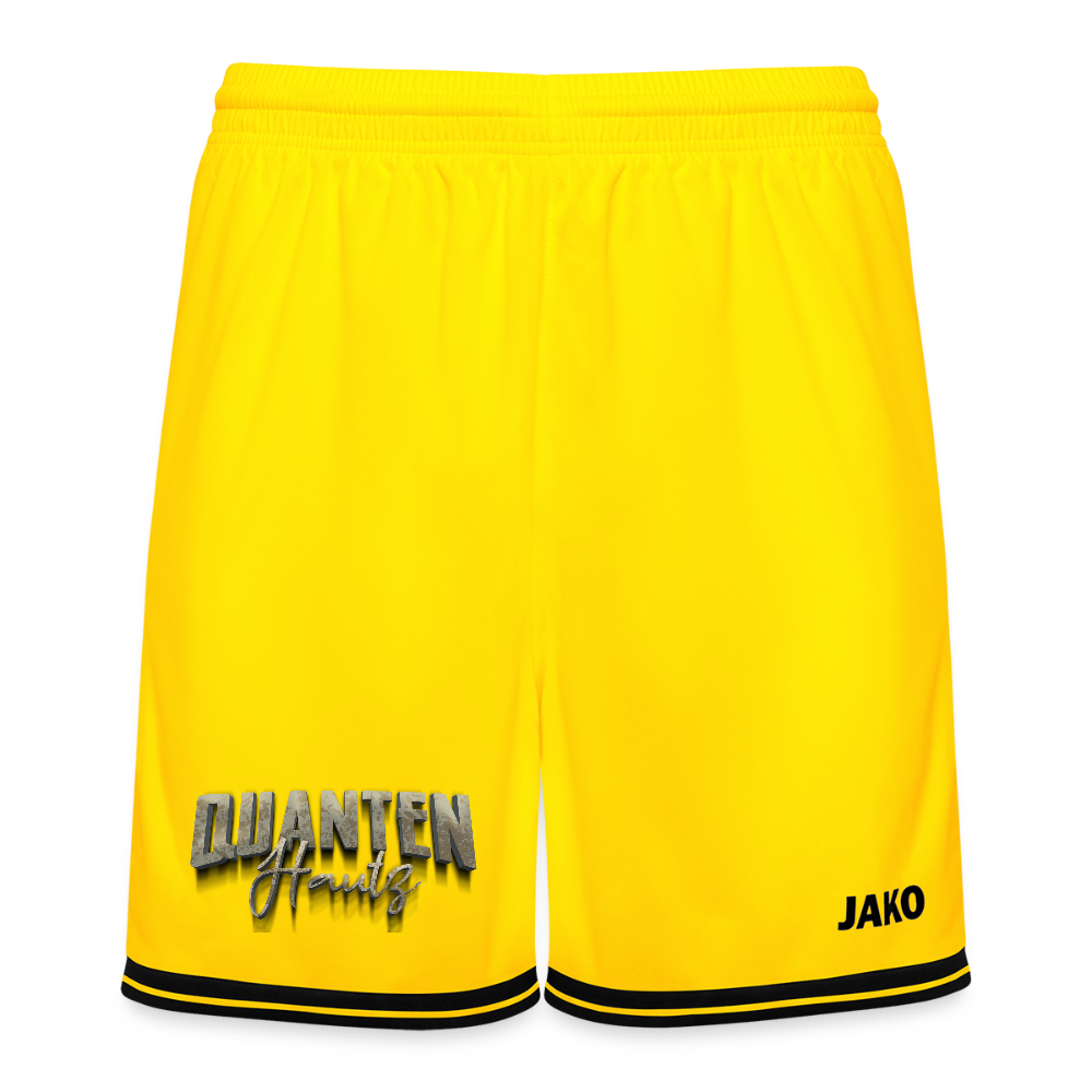 JAKO Basketball Short Center 2.0 Quanten Hautz - Gelb/Schwarz