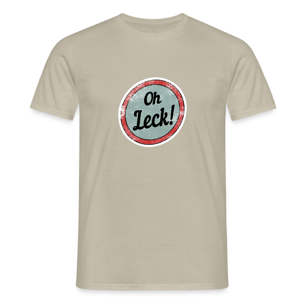 Männer T-Shirt Oh Leck! - Sandbeige