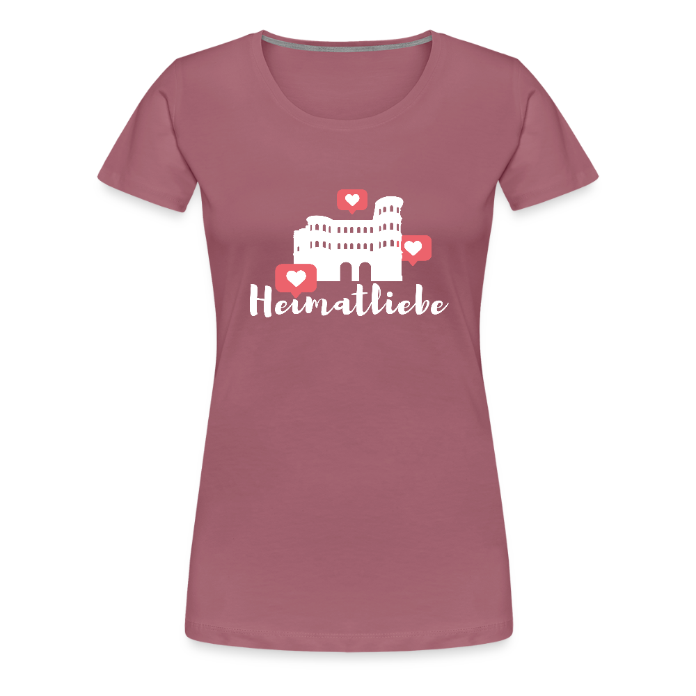 Frauen Premium T-Shirt Heimatliebe - Malve