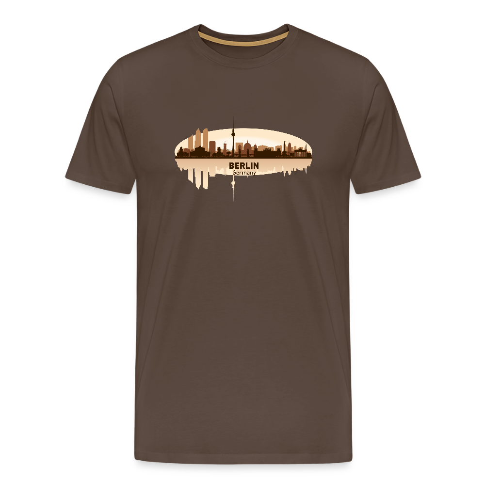 Männer Premium T-Shirt Berlin - Edelbraun