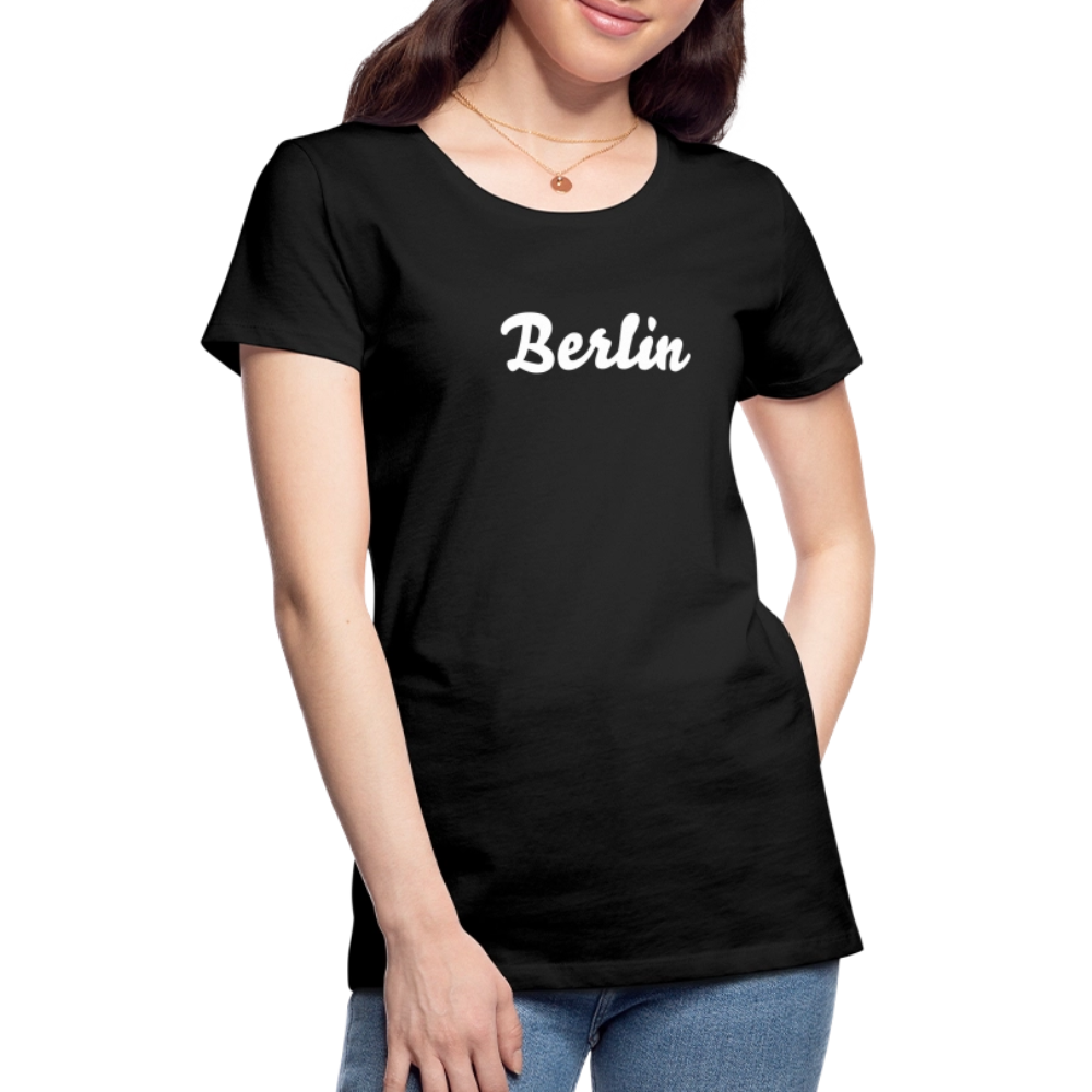 Frauen Premium T-Shirt Berlin - Schwarz