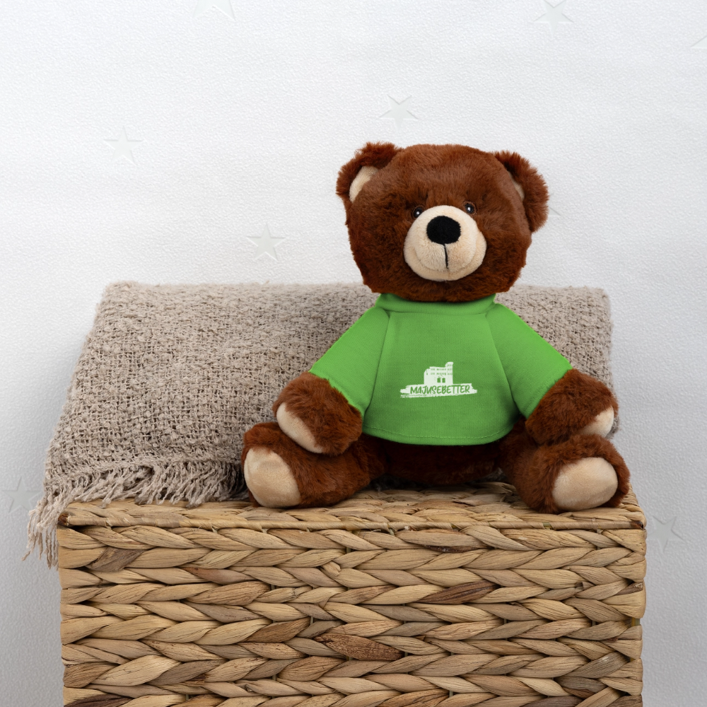 MiniFeet® RecycelBär® Braun majusebetter - Hellgrün
