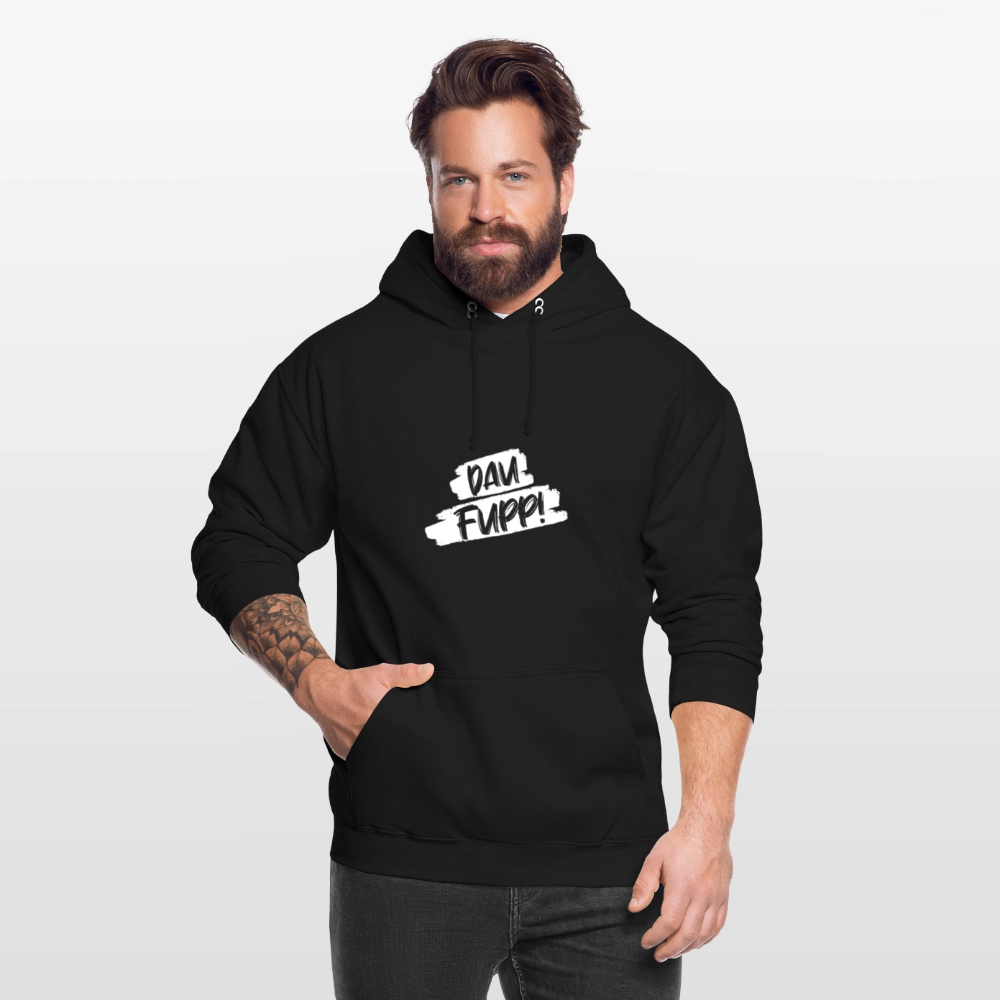 Unisex Hoodie Dau Fupp - Schwarz