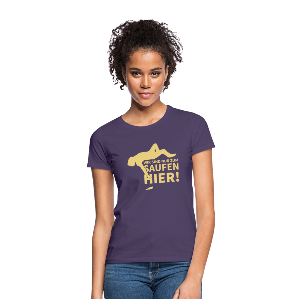 Frauen T-Shirt JGA - Dunkellila