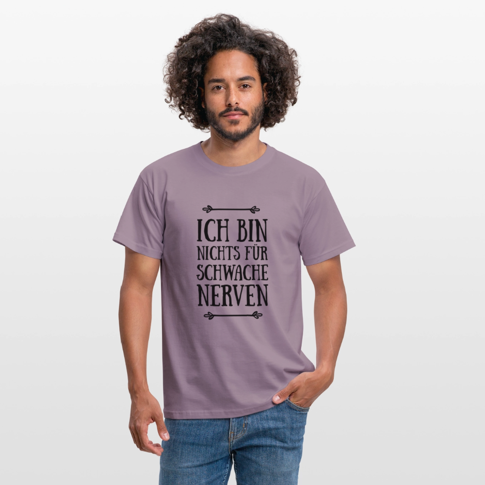 Männer T-Shirt Fun - Lilagrau 