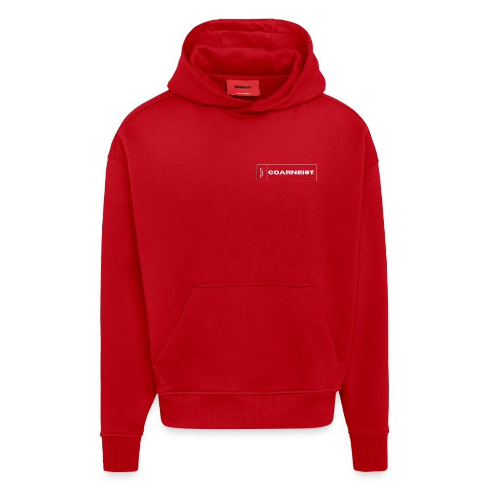 Heavyweight Oversized Organic Hoodie Made in EU goarneist - Rot