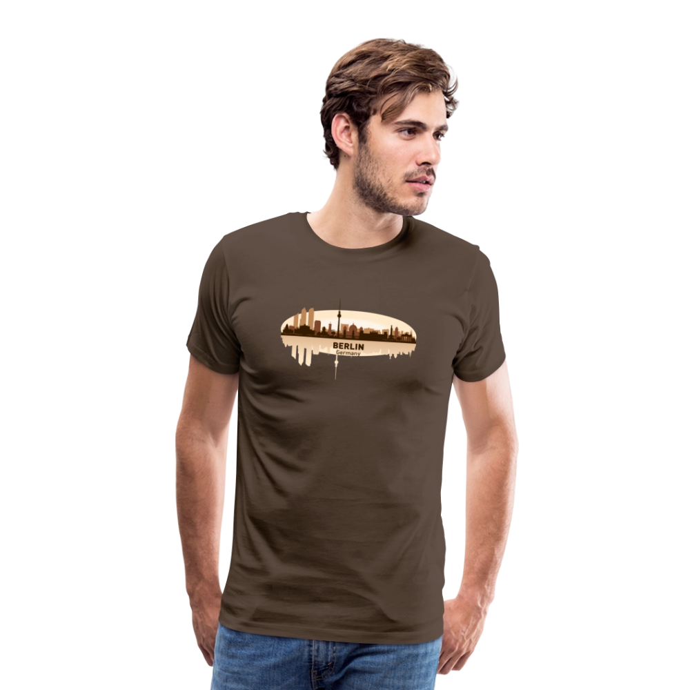 Männer Premium T-Shirt Berlin - Edelbraun
