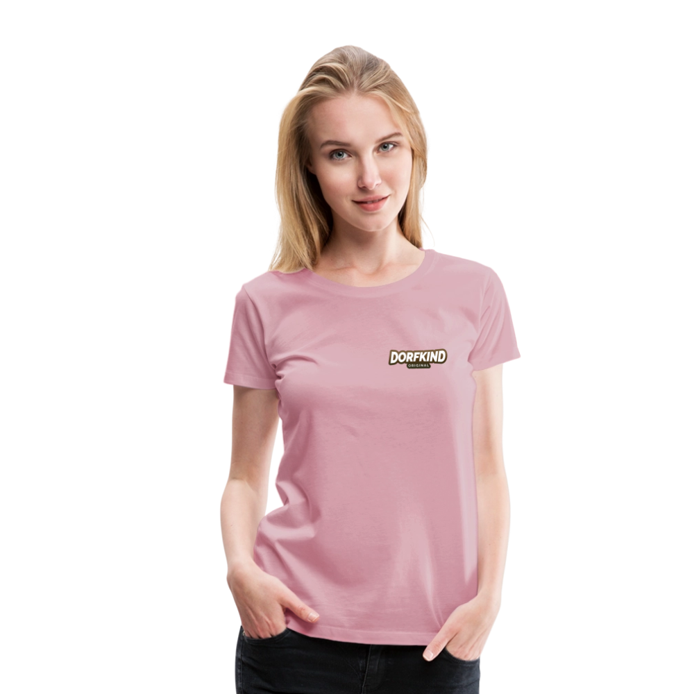 Frauen Premium T-Shirt Dorfkind - Hellrosa
