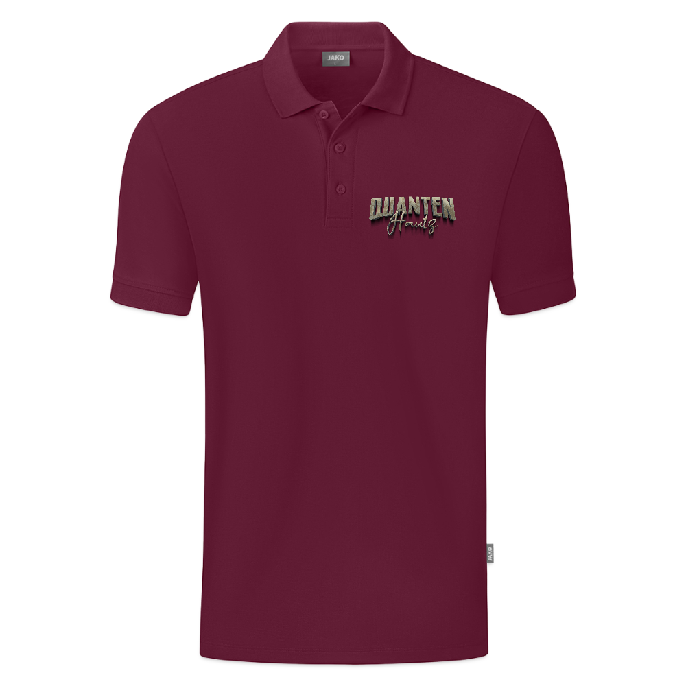 JAKO Männer Polo Organic Quanten Hautz - Weinrot