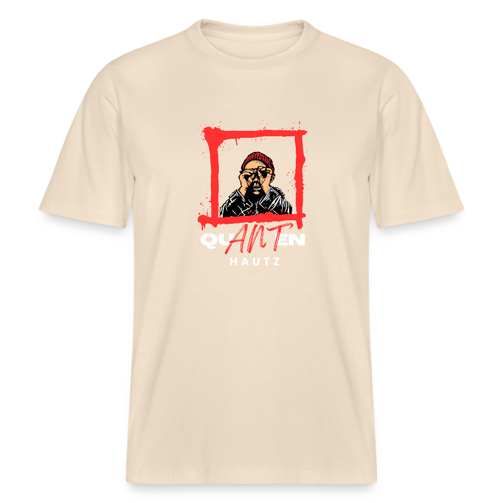 Relaxed Fit Unisex Bio-T-Shirt Quanten Hautz - Weißgrau