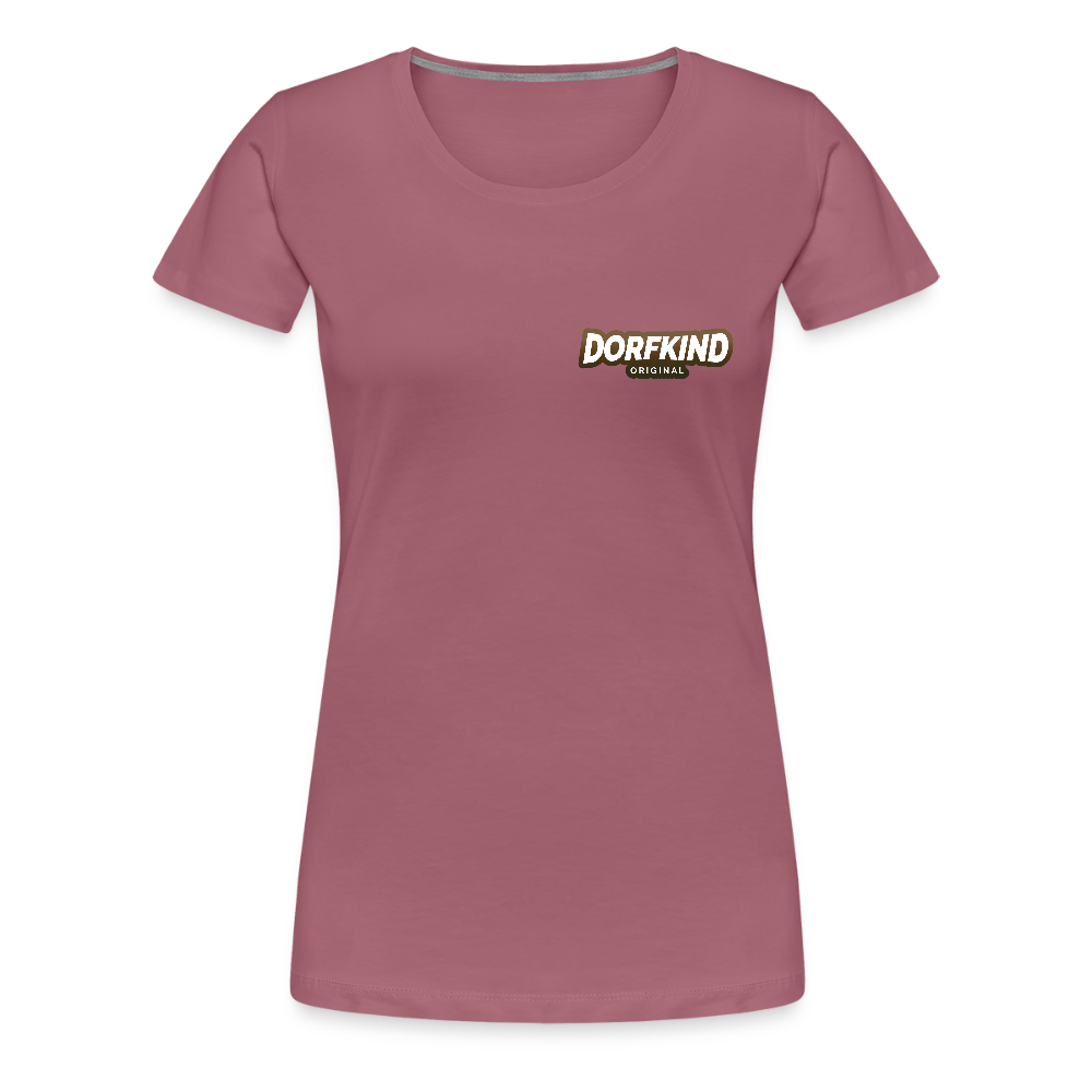 Frauen Premium T-Shirt Dorfkind - Malve