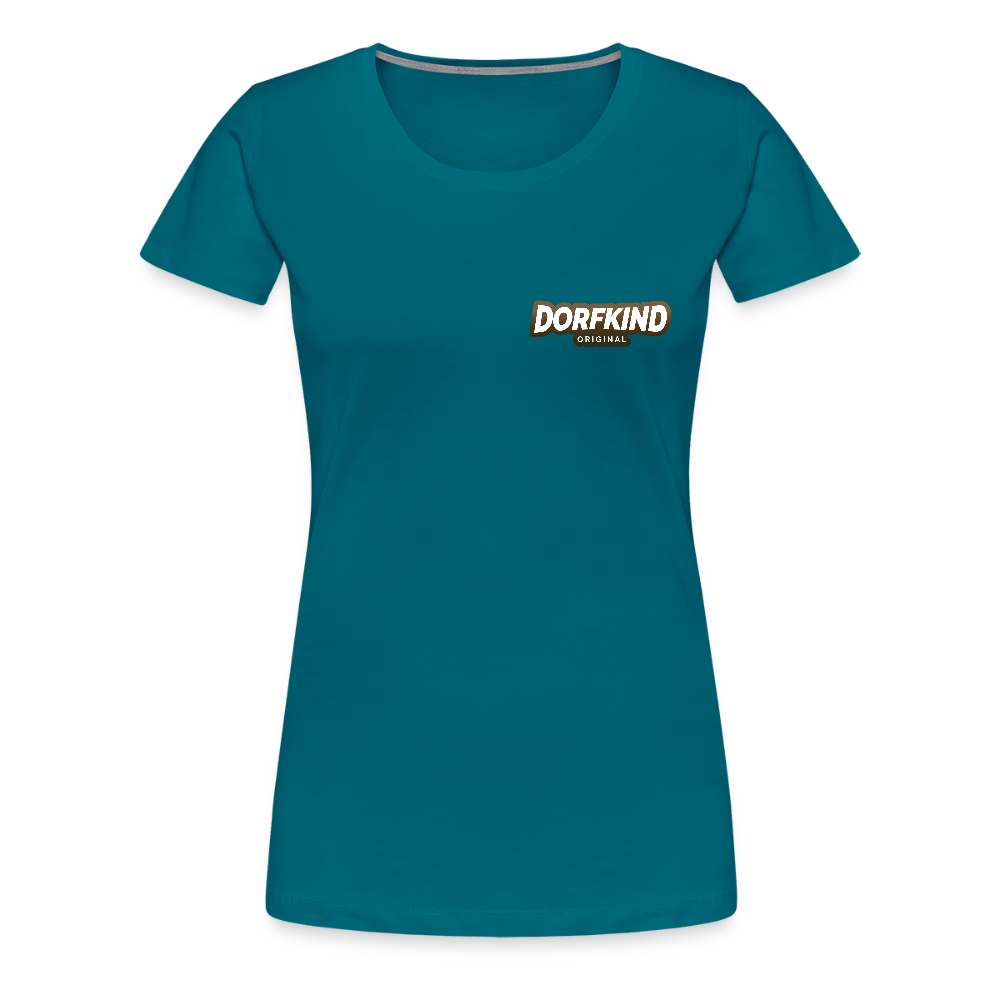 Frauen Premium T-Shirt Dorfkind - Divablau