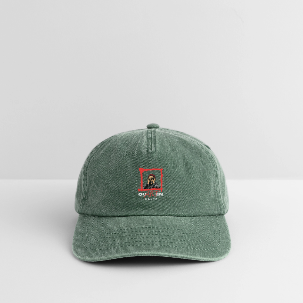 Relaxed Vintage Cap Quanten Hautz - Vintage Flaschengrün 