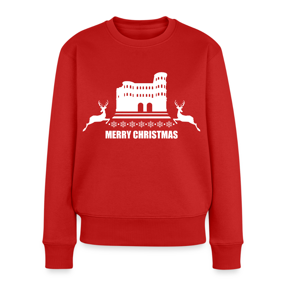 Frauen Premium Pullover Weihnachten - Rot