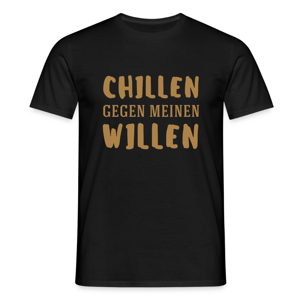 Männer T-Shirt Fun Shirt - Schwarz