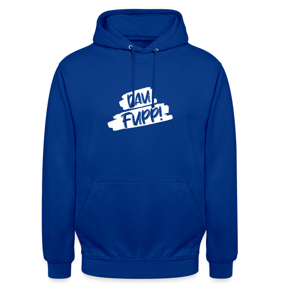 Unisex Hoodie Dau Fupp - Royalblau