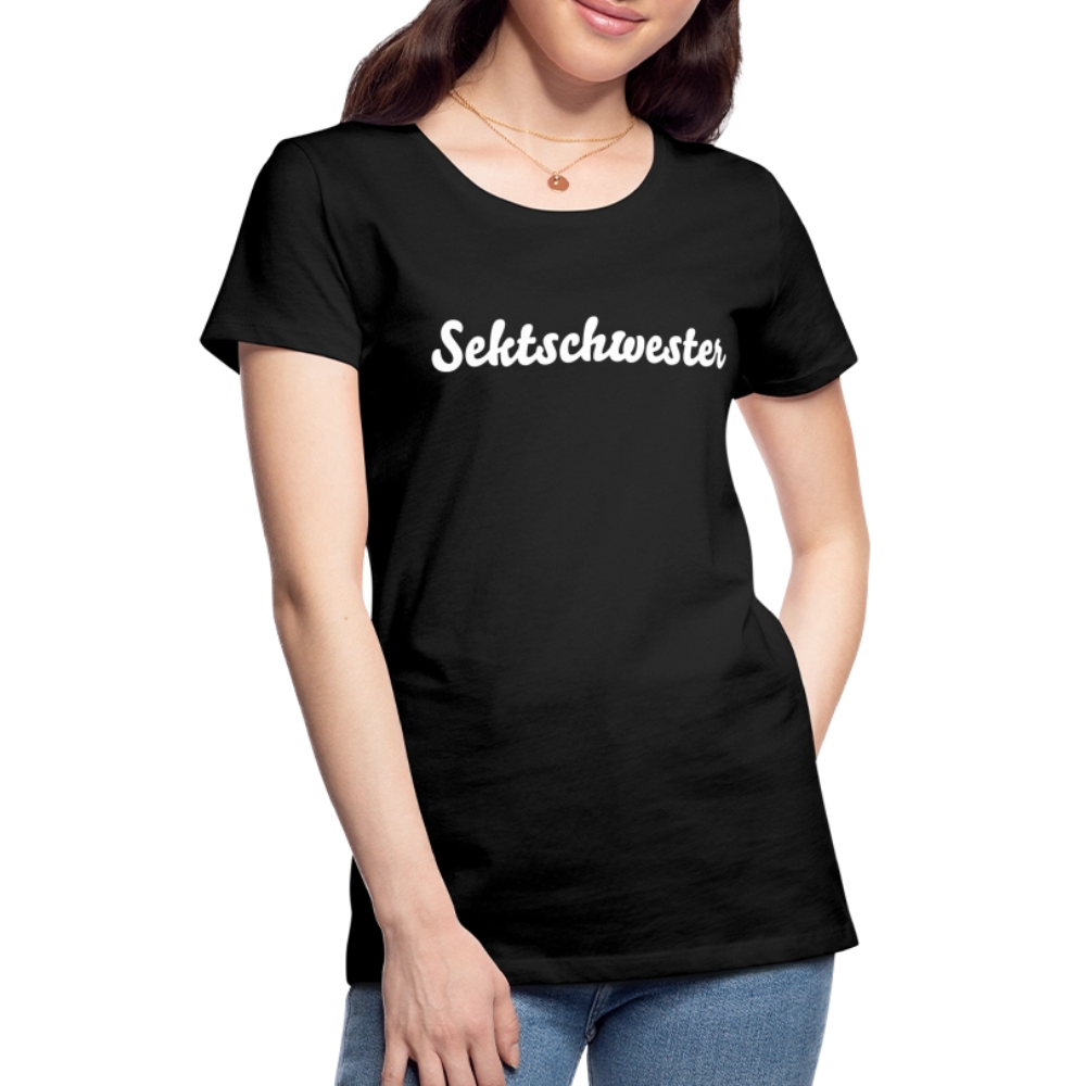 Frauen Premium T-Shirt Sektschwester - Schwarz