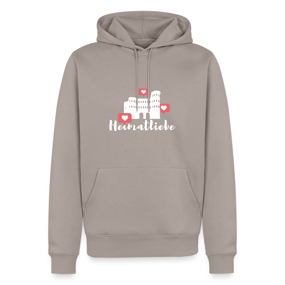 Männer Premium Hoodie Heimatliebe - Taupe